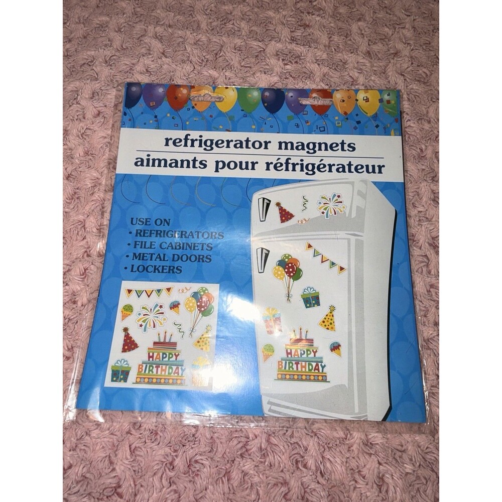 Happy Birthday Party Favor Decorations Supply Fridge School Locker Magnet